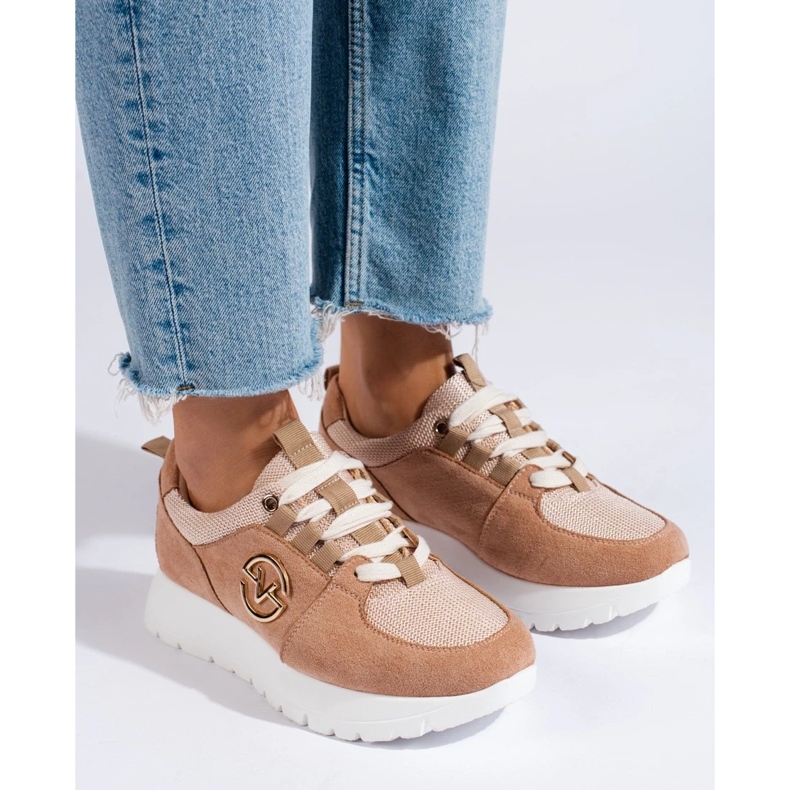 Vinceza beige naisten urheilukengät 2