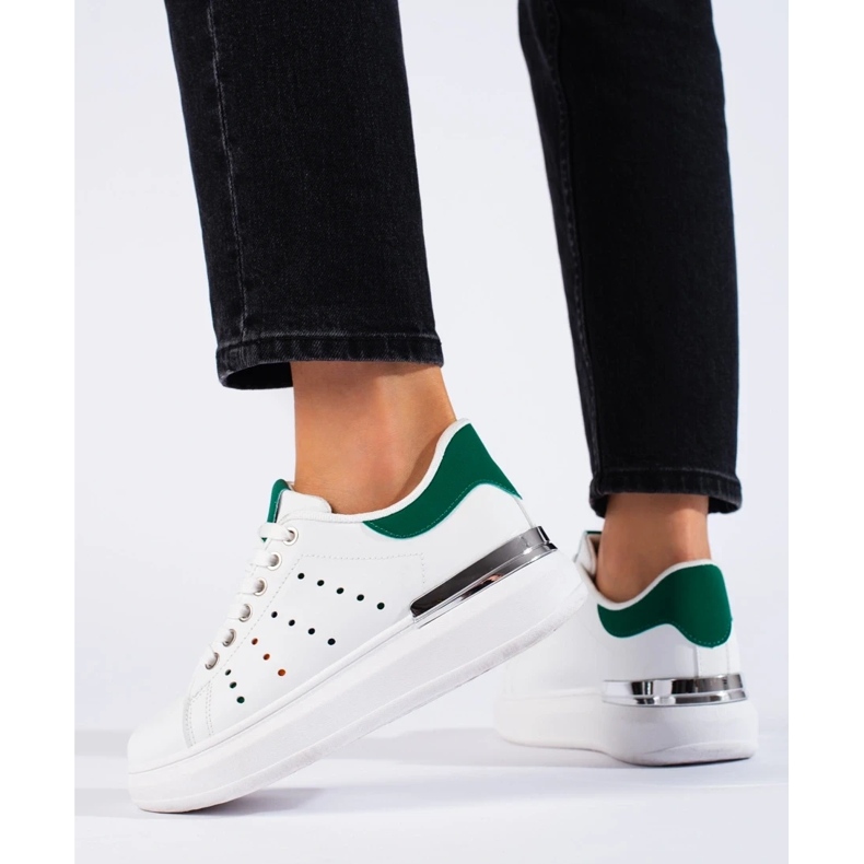 Shelovet valkoiset lenkkarit paksulla pohjalla valkoinen 2