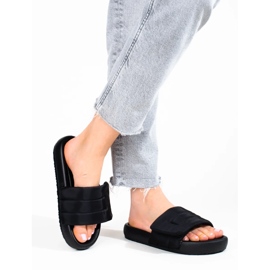 Shelovet naisten mustat tarranauhatossut 2