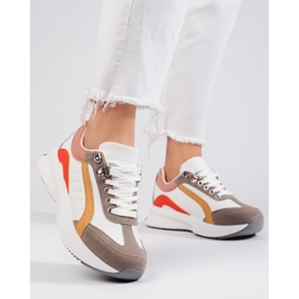 Naisten moniväriset Shelovet-lenkkarit valkoinen 2