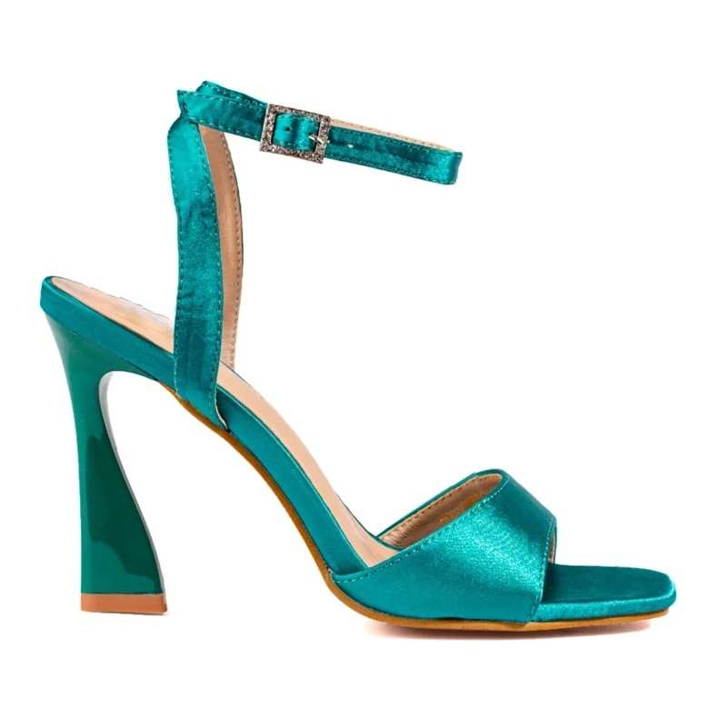 W. Potocki Naisten korkeakorkoiset sandaalit Potocki vihreä 2