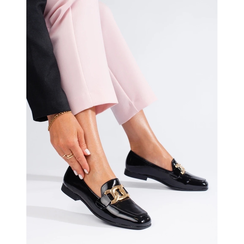 Naisten patentoidut kengät Shelovet-ketjulla musta 1