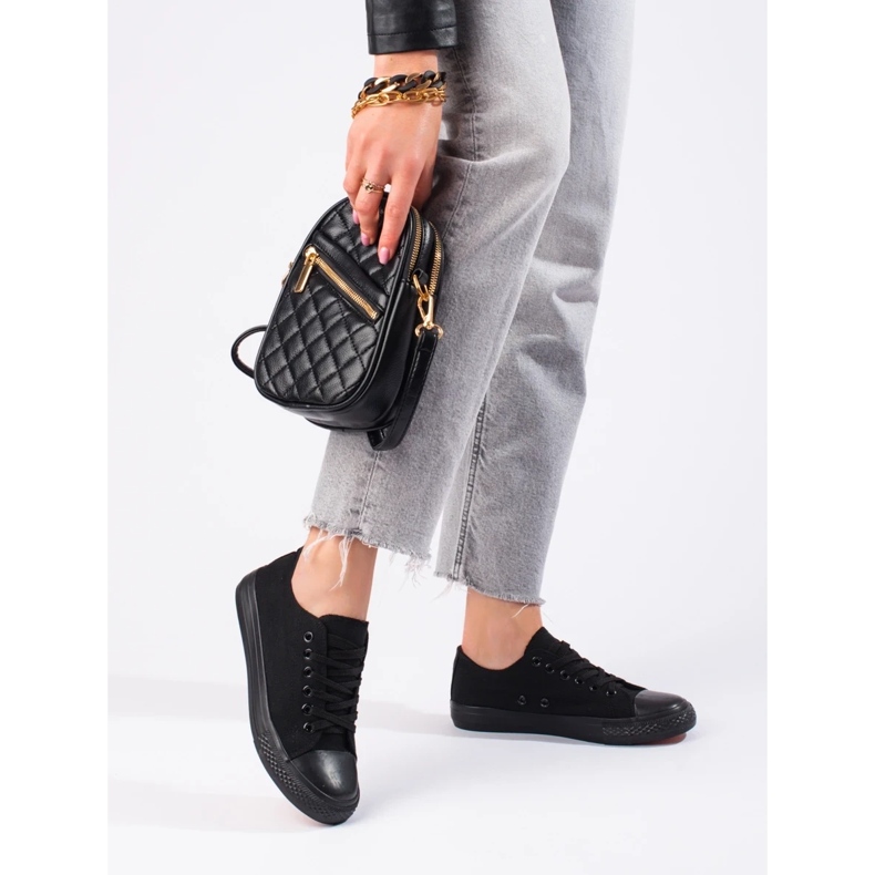 Klassiset mustat Shelovet naisten tennarit 1