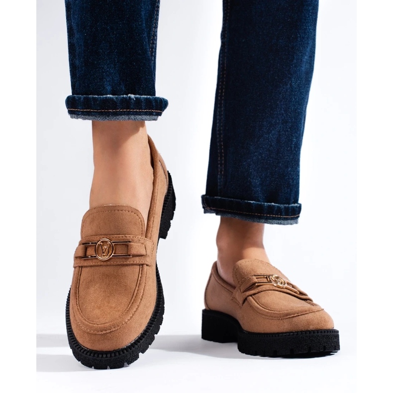 W. Potocki Naisten mokkahousut Potocki camel ruskea 1