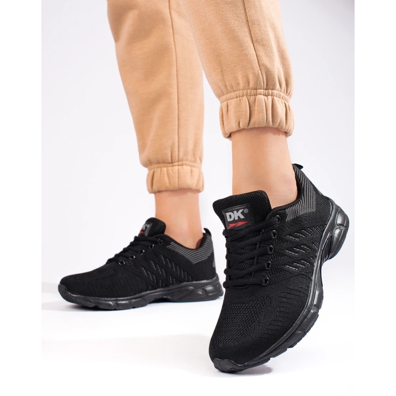 SHELOVET Naisten Dk mustat tekstiilitennarit 2