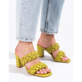 Vihreät kudotut Shelovet-tolppaläpät 2