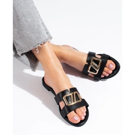 Tyylikkäät naisten mustat Shelovet-tossut 2