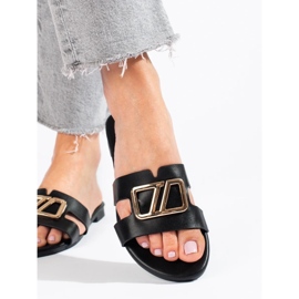 Tyylikkäät naisten mustat Shelovet-tossut 1