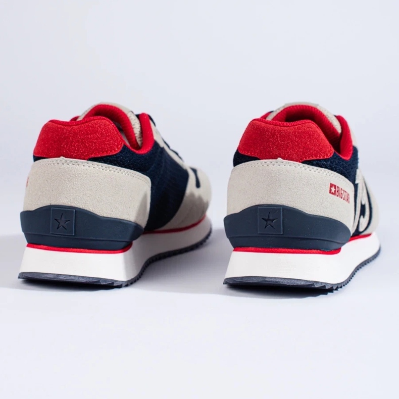 Miesten urheilukengät LL174256 Big Star tummansininen ja beige 1