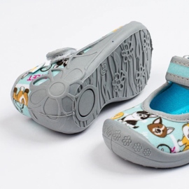 SHELOVET Lasten tossut päiväkotiin 3F-koirien kanssa sininen 1