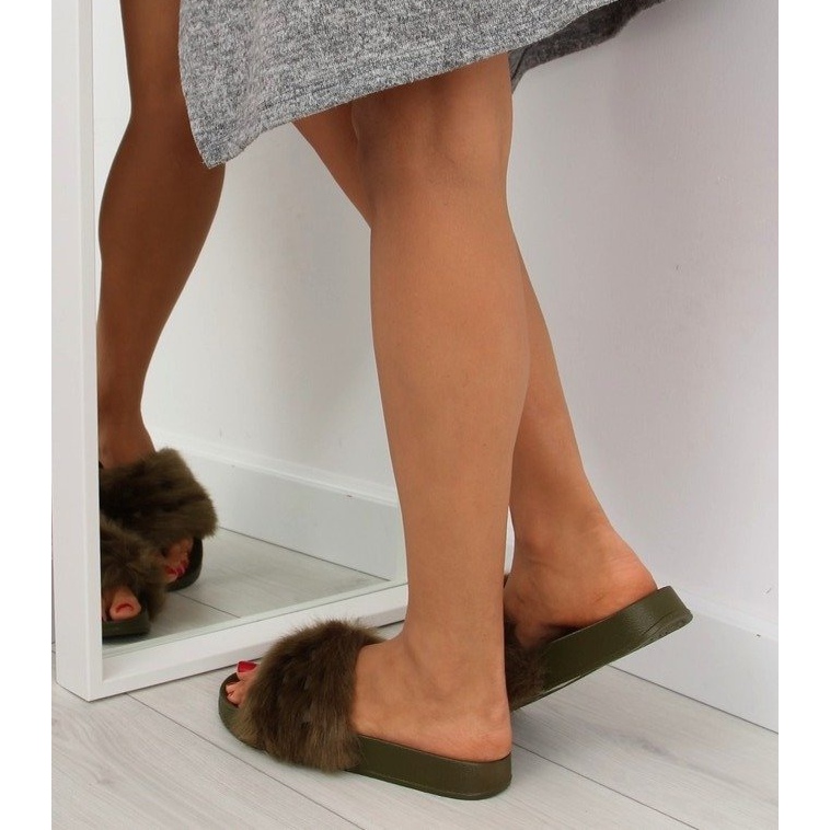 Vihreät S37 vihreät turkistossut 2