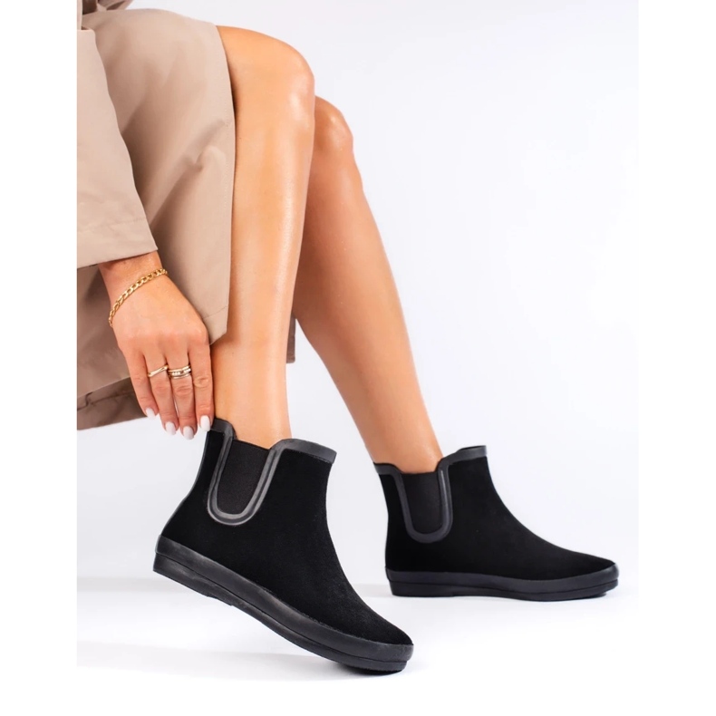 W. Potocki Mokkanahka musta Wellingtons eristetty musta Potocki 1