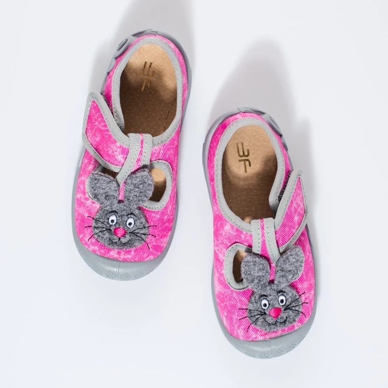 Tarranauhatossut tytöille vaaleanpunaista marmoria Shelovet vaaleanpunainen 1