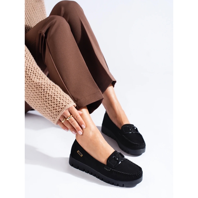 Goodin Mokkamustat mokasiinit paksulla pohjalla 1