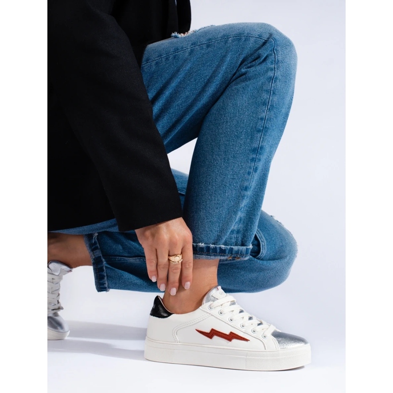 Shelovet naisten valkoiset tennarit valkoinen 2