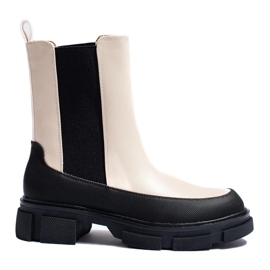 Goodin Shelovet naisten beigenväriset korkeat Chelsea-saappaat 2