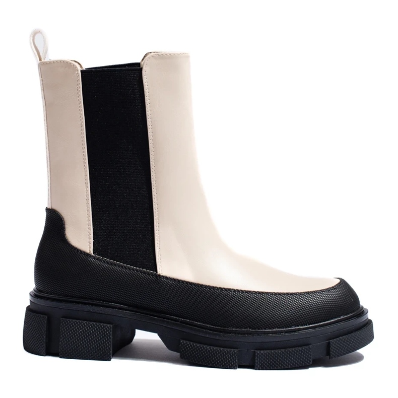 Goodin Shelovet naisten beigenväriset korkeat Chelsea-saappaat 2