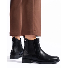 Shelovet mustat naisten Chelsea-saappaat 1