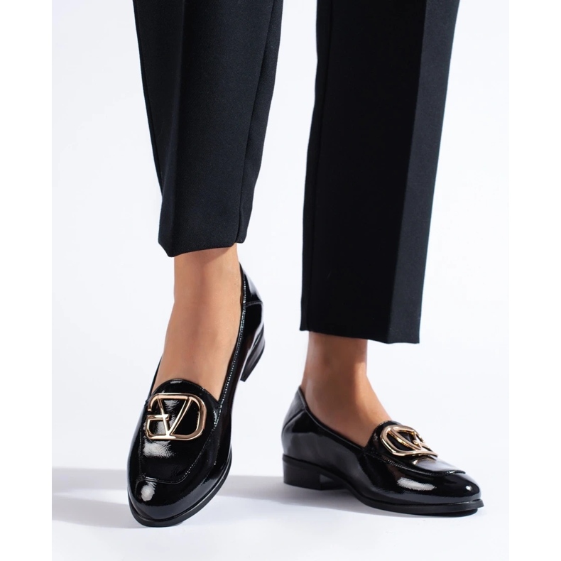 W. Potocki Naisten mustat kiiltosengät Potocki 1