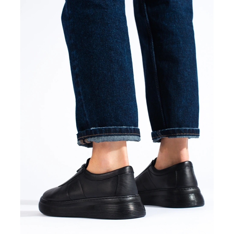 T.Sokolskin mustat nahkaiset naisten kengät 1