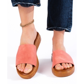 Naisten vihreät mokkanahkaiset tossut 2