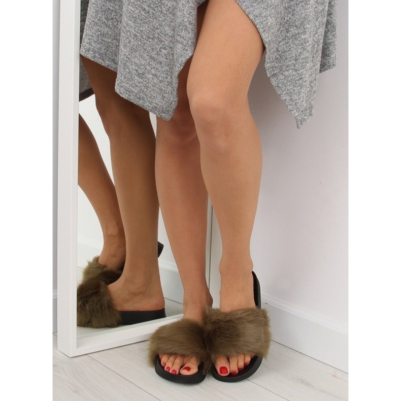 Vihreät turkistossut S36 vihreät 1