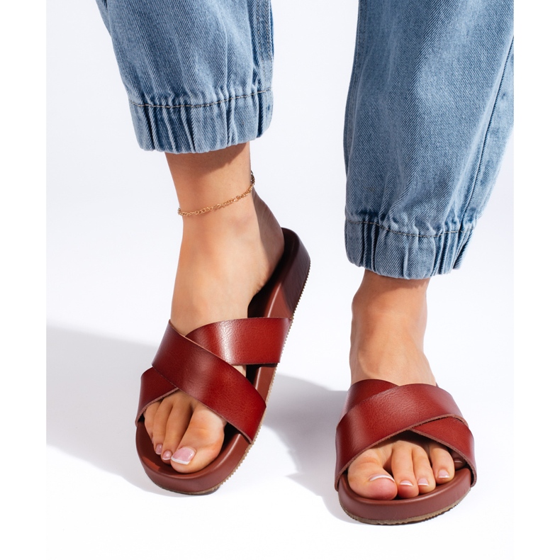 Sergio Leonen ruskeat naisten varvastossut 2