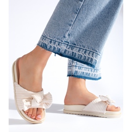 Beiget tossut rusetilla 2