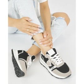 Naisten musta-beiget urheilukengät 2