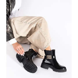 Seastar Naisten mustat patentoidut Chelsea-saappaat 1