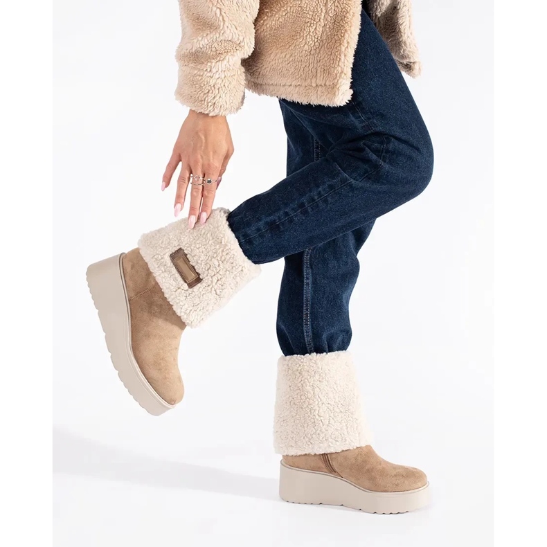 Seastar Tumman beigenväriset eristetyt naisten kiilakengät 1