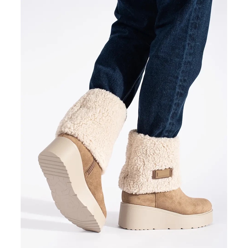 Seastar Tumman beigenväriset eristetyt naisten kiilakengät 2