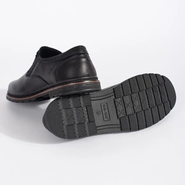 Miesten mustat slip-on kengät 4