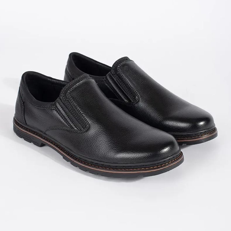 Miesten mustat slip-on kengät 2