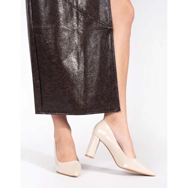 Seastar Tyylikkäät patenttibeiget korkokengät 1