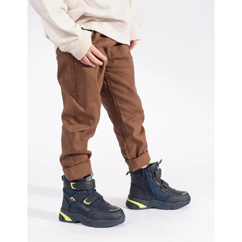 Tummansiniset eristetyt poikien saappaat sininen 1