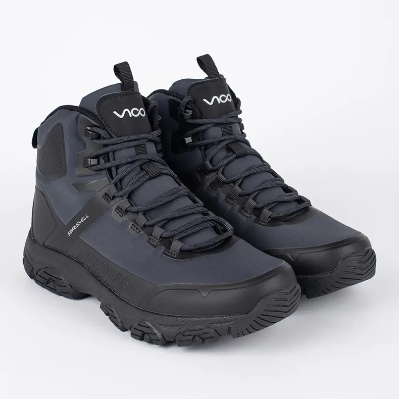 Vico Tummansiniset miesten nauhalliset talvisaappaat sininen 1