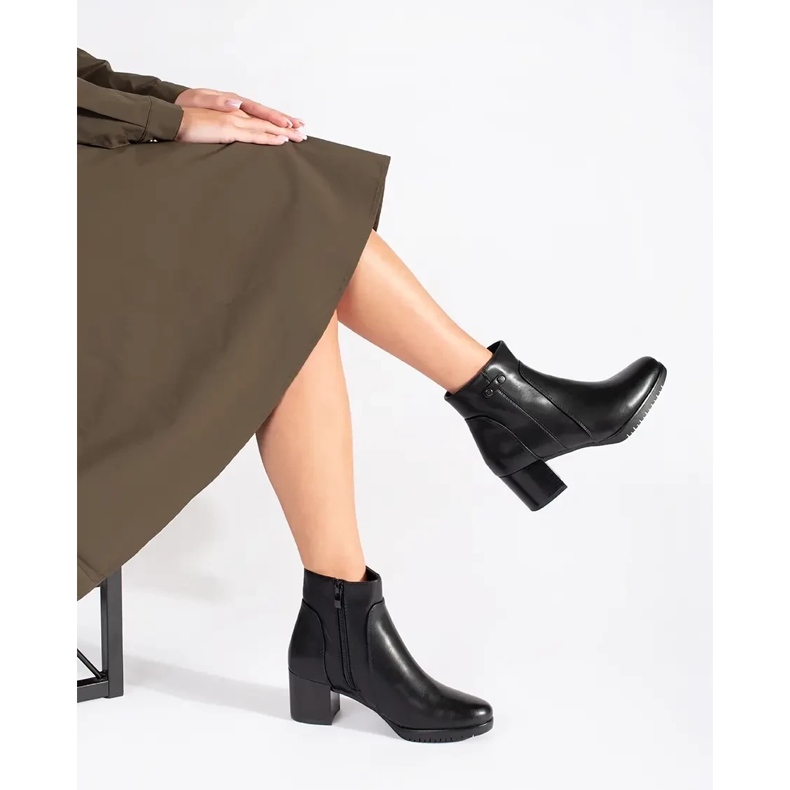 Sergio Leonen mustat korkeakorkoiset nilkkurit 1