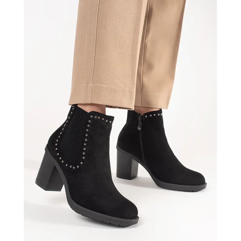 Musta mokkanahka saappaat 1