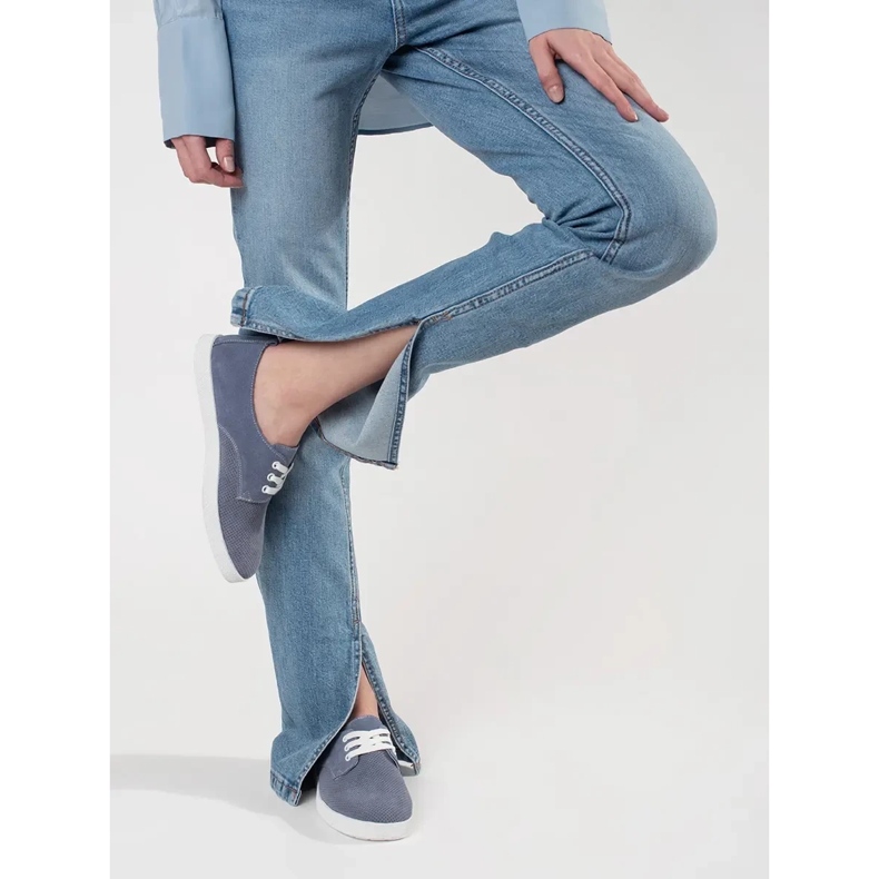 Goodin Siniset avoimet lenkkarit, jotka on valmistettu luonnollisesta nahasta sininen 2