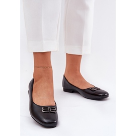 Vinceza Tyylikkät naisten balleriinit, joissa on Vincez 62206 musta 2