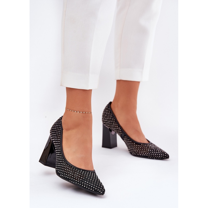 Sisustetut verkkopumput Vinceza 62211 mustalla pylväällä 2