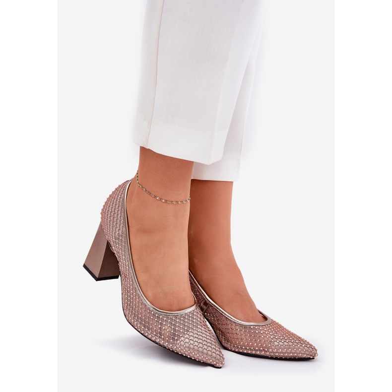 Vinceza Sisustetut verkkopumput Vincez 62211 beige -postissa 1