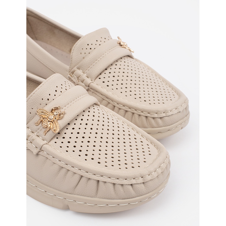 Goodin Beige Openwork Light Mocasine -tappi 2