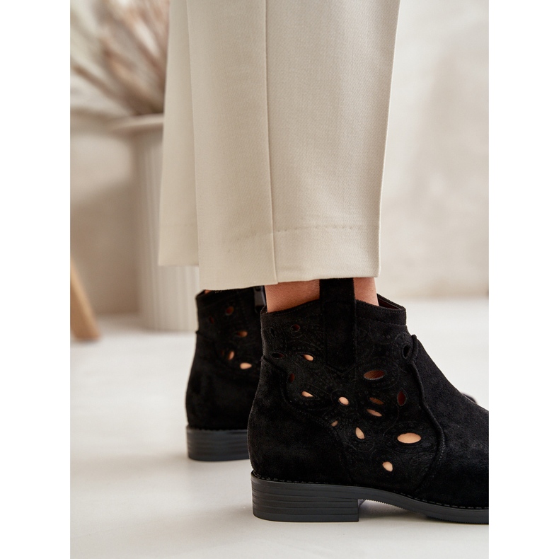 S.Barski Naisten avoimet saappaat Black Castle S. Barski HY42-081 musta 3