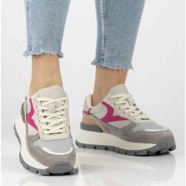 Filippo DP7070/25 nahkainen lenkkarit beige 2