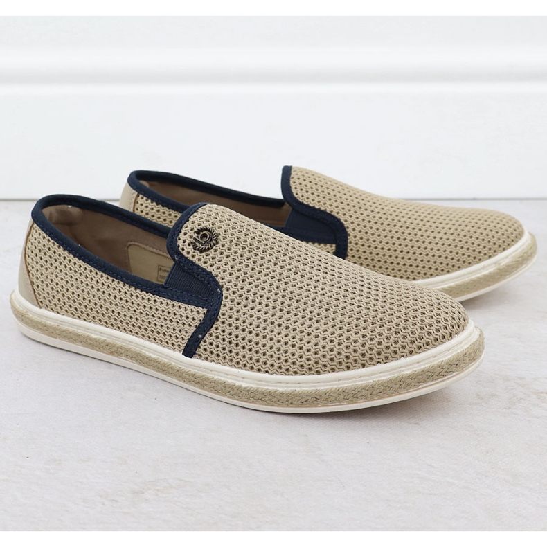 Miesten kengät liukastuivat Bugatti 321-AP61-6900 ESPADRILLES beige 1