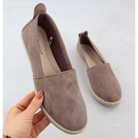 Naisten Espadrilles liukastui mokkanahka Khaki Potocki PY16332 vihreä 1