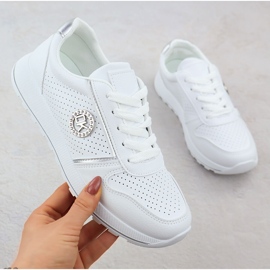 Naisten urheilukengät Valkoiset potocki PY16342 valkoinen 1