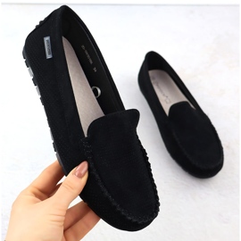 Mokkasiinit naisten mokkanahkakengät mustat potocki wl09301 1 Mokkasiinit naisten mokkanahkakengät mustat potocki wl09301 1